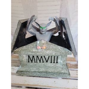 Gemmy animated gargoyle tombstone Halloween prop home animated‎ sound